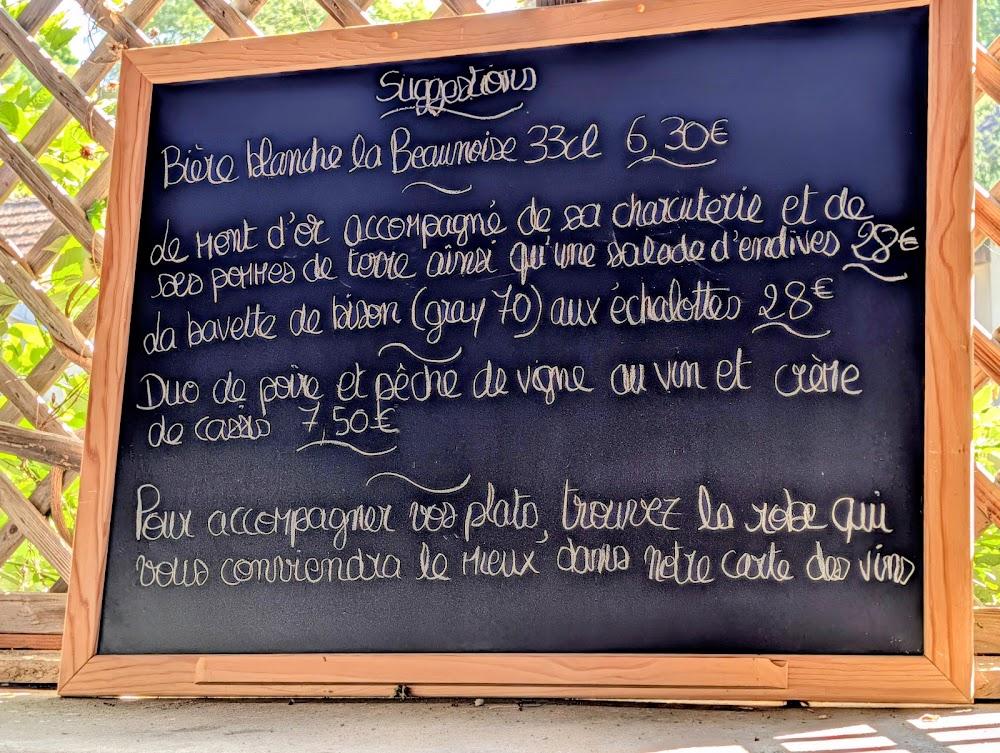 Auberge le Renard'Eau - Menu Image 1